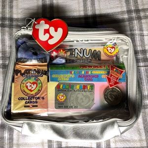 Ty Beanie Baby Platinum Bear Membership NWTs